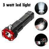 3W LED Rechargeable Flashlight – Multi-Function Emergency Torch with COB Light