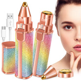 Buy 2-in-1 Rechargeable Electric Hair Remover & Eyebrow Trimmer for Women – Painless Facial Hair Removal