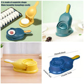 2-in-1 Manual Dumpling Maker & Dough Press Machine | Samosa, Gujiya & Empanada Mould Tool | Easy DIY Kitchen Pastry Press