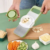 5-in-1 Stainless Steel Vegetable Cutter & Chopper
