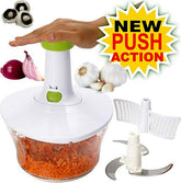 2 Liter Manual Food Chopper Push Hand Press / Manual Vegetable Chopper