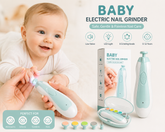 Baby Electric Nail Trimmer Safe Grooming Kit with LED Light – Newborn, Kids & Adults Nail File Set (Quiet & Painless)