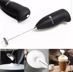 Electric Milk Frother – Battery Operated Handheld Coffee Whisk for Latte & Cappuccino