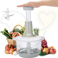 2 Liter Manual Food Chopper Push Hand Press / Manual Vegetable Chopper