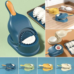 2-in-1 Manual Dumpling Maker & Dough Press Machine | Samosa, Gujiya & Empanada Mould Tool | Easy DIY Kitchen Pastry Press