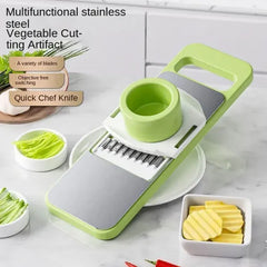 5-in-1 Stainless Steel Vegetable Cutter & Chopper