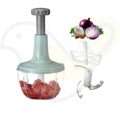2 Liter Manual Food Chopper Push Hand Press / Manual Vegetable Chopper