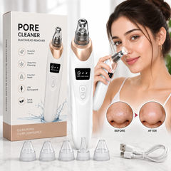 5 in 1 Blackhead Remover Machine | Blackhead Vacuum Pore Cleaner & Derma Suction Facial Skin Care Device