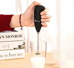 Electric Milk Frother – Battery Operated Handheld Coffee Whisk for Latte & Cappuccino