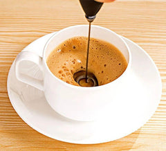 Electric Milk Frother – Battery Operated Handheld Coffee Whisk for Latte & Cappuccino
