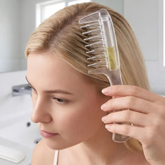 Essential Oil Scalp Massage Comb – Hair Growth Serum & Oil Applicator with Storage Chamber
