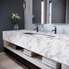 Marble Peel and Stick Wallpaper – Self-Adhesive Waterproof Wall & Shelf Paper