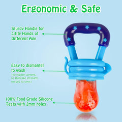 Baby Fruit Feeder Pacifier – Safe Silicone Food Teether for Infants & Toddlers