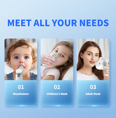 Portable Handheld Nebulizer – Quiet Mesh Inhaler for Home & Travel Use