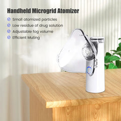 Portable Handheld Nebulizer – Quiet Mesh Inhaler for Home & Travel Use