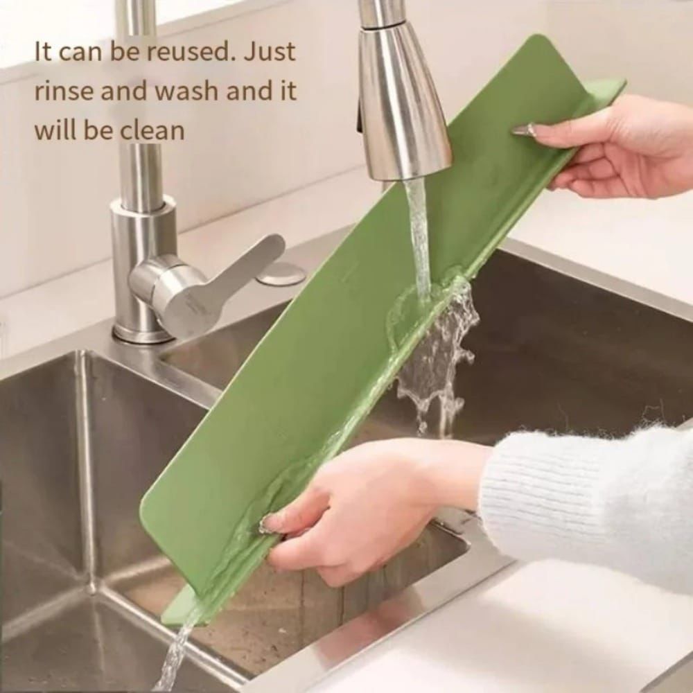 Silicone Sink Splash Guard – Water Baffle & Countertop Protector for Kitchen Sink