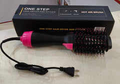 3-in-1 Hot Air Brush Hair Styler | Hair Dryer, Straightener & Volumizer | One-Step Blow Dry Styling Brush