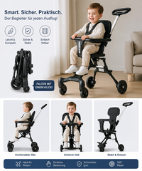 Compact Foldable Baby Stroller | Lightweight Travel Baby Pram with Easy Fold Design