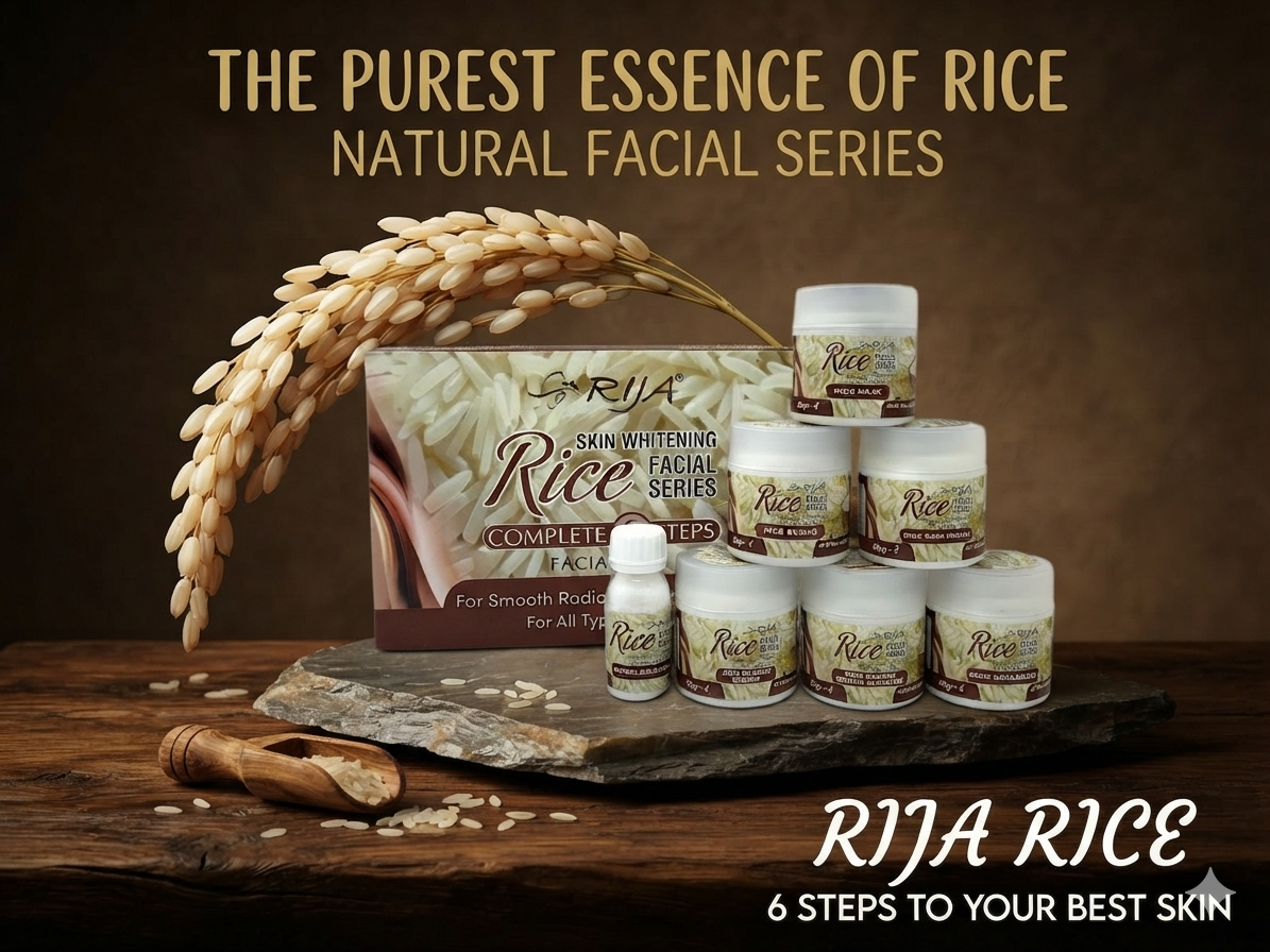 RIJA Rice Facial Kit – Complete 6-Step Rice Skincare Facial Set