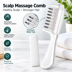 Essential Oil Scalp Massage Comb – Hair Growth Serum & Oil Applicator with Storage Chamber